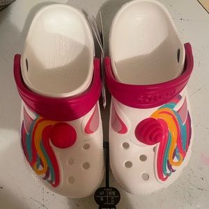 Brand New Girls Unicorn Crocs